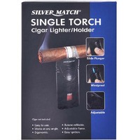 Silver Match Debden Single Torch 雪茄打火机